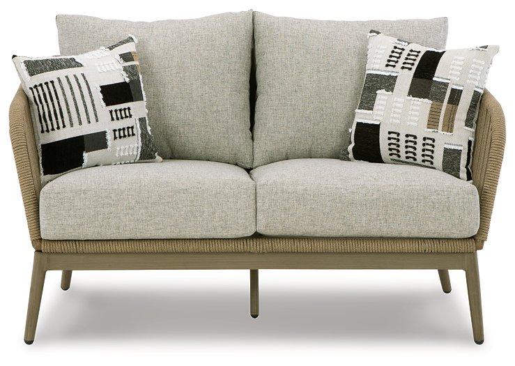 Swiss Valley Outdoor Loveseat with Cushion - Zara Furniture (Kissimmee,FL)