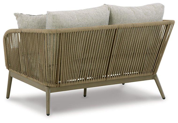Swiss Valley Outdoor Loveseat with Cushion - Zara Furniture (Kissimmee,FL)
