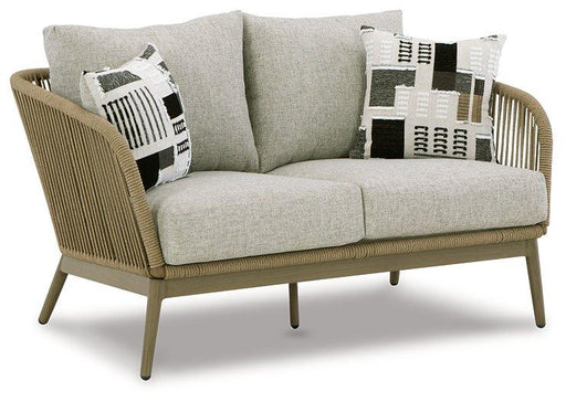 Swiss Valley Outdoor Loveseat with Cushion - Zara Furniture (Kissimmee,FL)