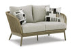 Swiss Valley Outdoor Loveseat with Cushion - Zara Furniture (Kissimmee,FL)