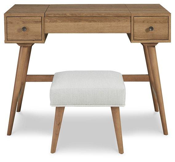 Thadamere Vanity with Stool - Zara Furniture (Kissimmee,FL)