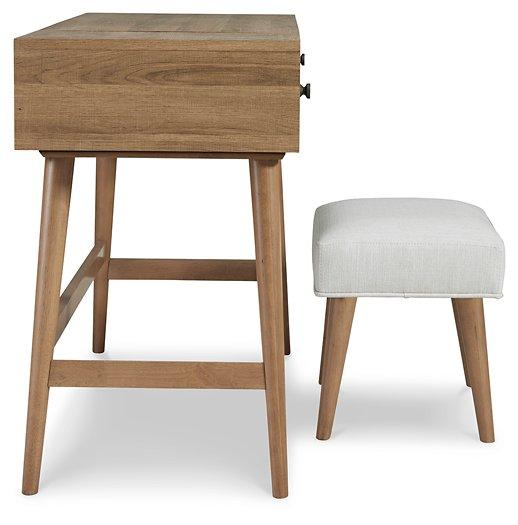 Thadamere Vanity with Stool - Zara Furniture (Kissimmee,FL)