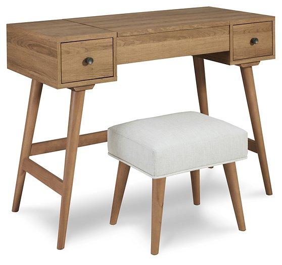 Thadamere Vanity with Stool - Zara Furniture (Kissimmee,FL)