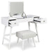 Thadamere Vanity with Stool - Zara Furniture (Kissimmee,FL)