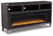 Todoe 65" TV Stand with Electric Fireplace - Zara Furniture (Kissimmee,FL)