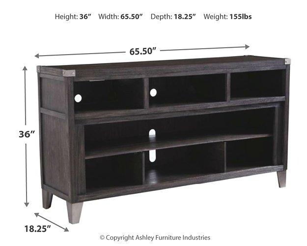 Todoe 65" TV Stand with Electric Fireplace - Zara Furniture (Kissimmee,FL)