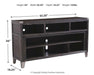 Todoe 65" TV Stand with Electric Fireplace - Zara Furniture (Kissimmee,FL)