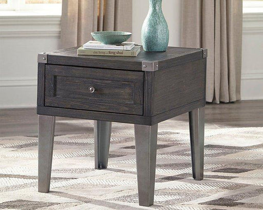 Todoe End Table with USB Ports & Outlets - Zara Furniture (Kissimmee,FL)