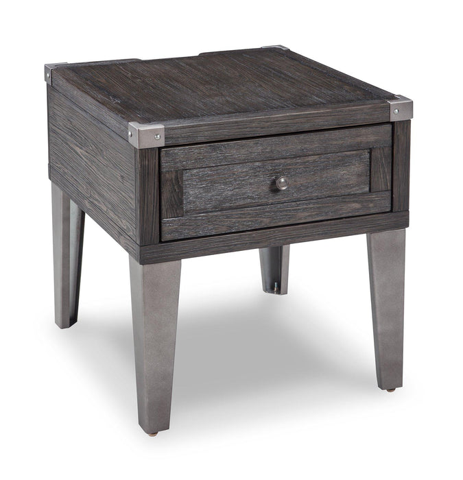 Todoe End Table with USB Ports & Outlets - Zara Furniture (Kissimmee,FL)
