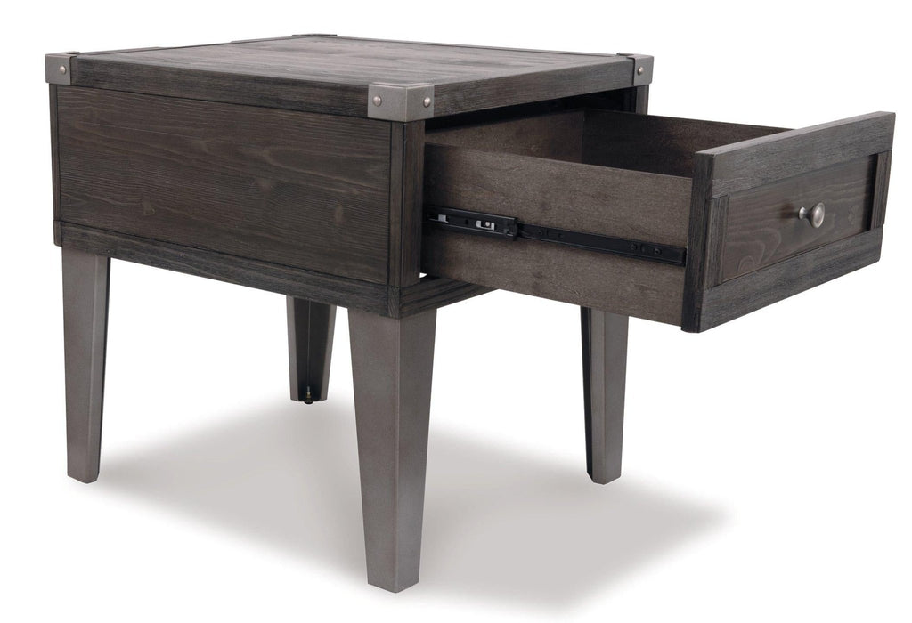 Todoe End Table with USB Ports & Outlets - Zara Furniture (Kissimmee,FL)