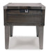 Todoe End Table with USB Ports & Outlets - Zara Furniture (Kissimmee,FL)