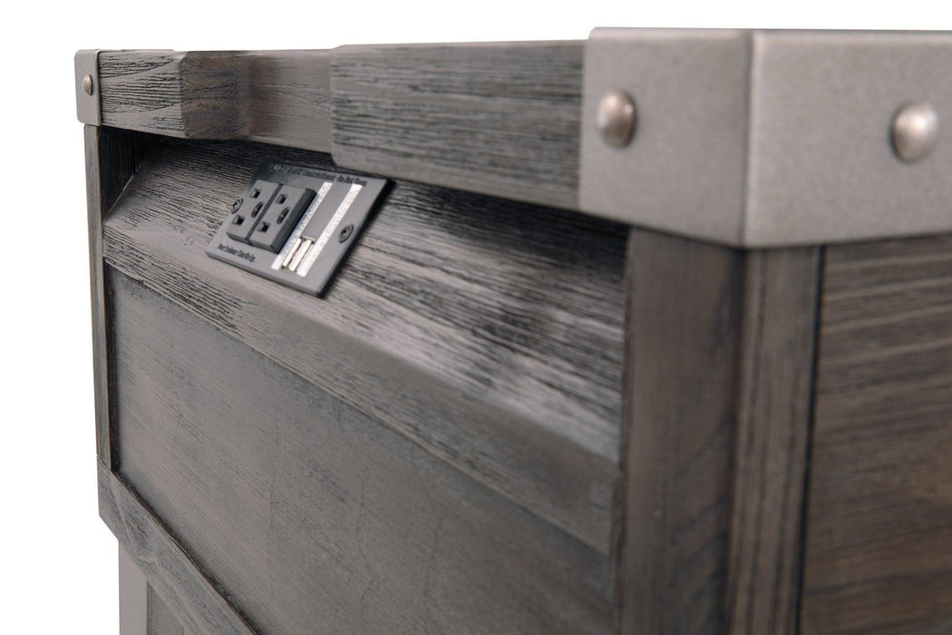 Todoe End Table with USB Ports & Outlets - Zara Furniture (Kissimmee,FL)