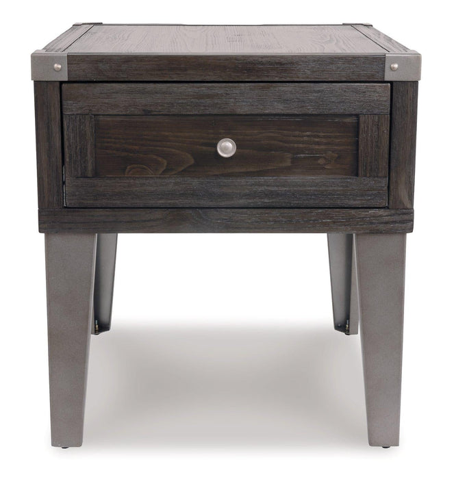 Todoe End Table with USB Ports & Outlets - Zara Furniture (Kissimmee,FL)
