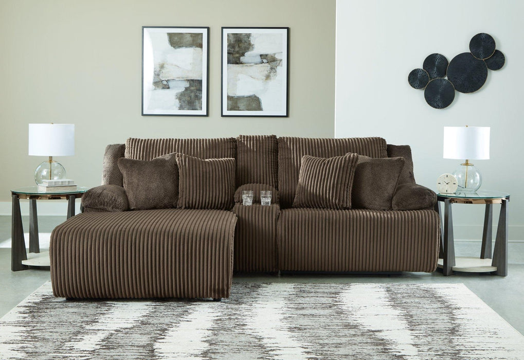 Top Tier Reclining Sectional Sofa with Chaise - Zara Furniture (Kissimmee,FL)