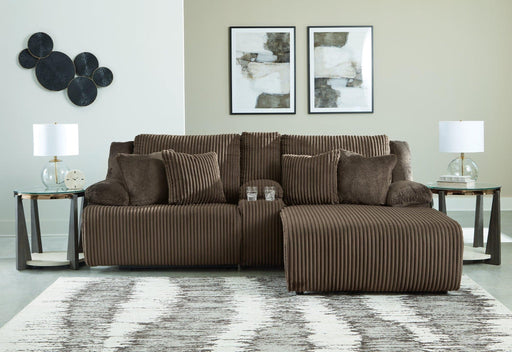Top Tier Reclining Sectional Sofa with Chaise - Zara Furniture (Kissimmee,FL)