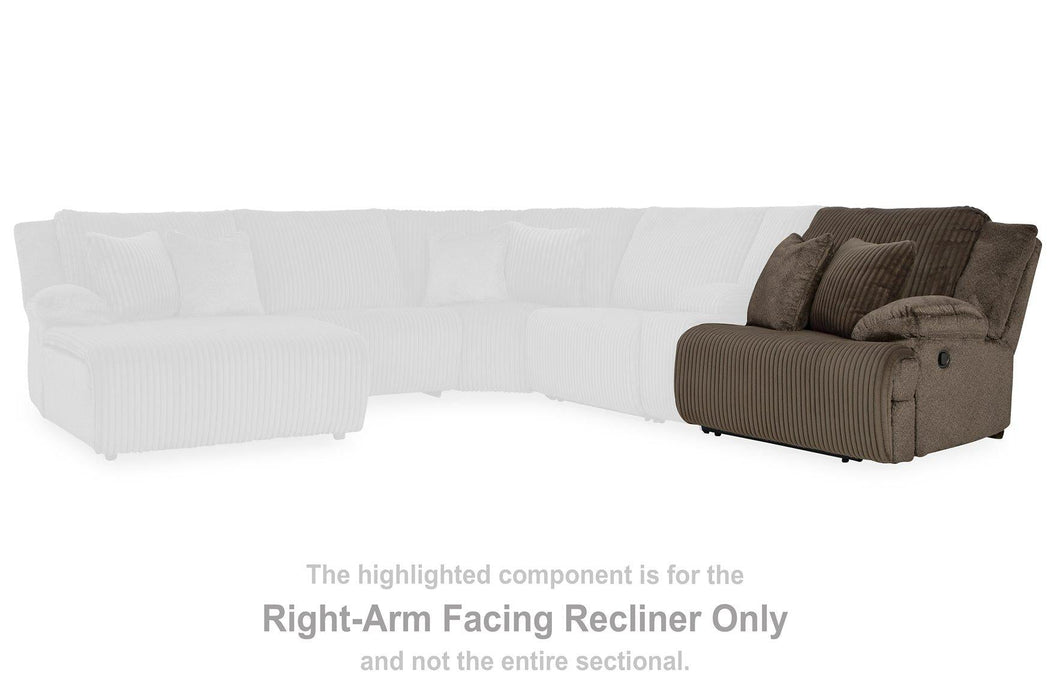 Top Tier Reclining Sectional with Chaise - Zara Furniture (Kissimmee,FL)