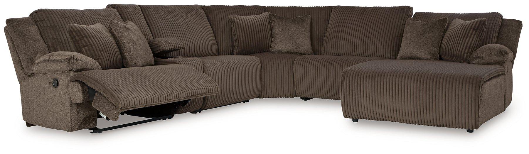 Top Tier Reclining Sectional with Chaise - Zara Furniture (Kissimmee,FL)