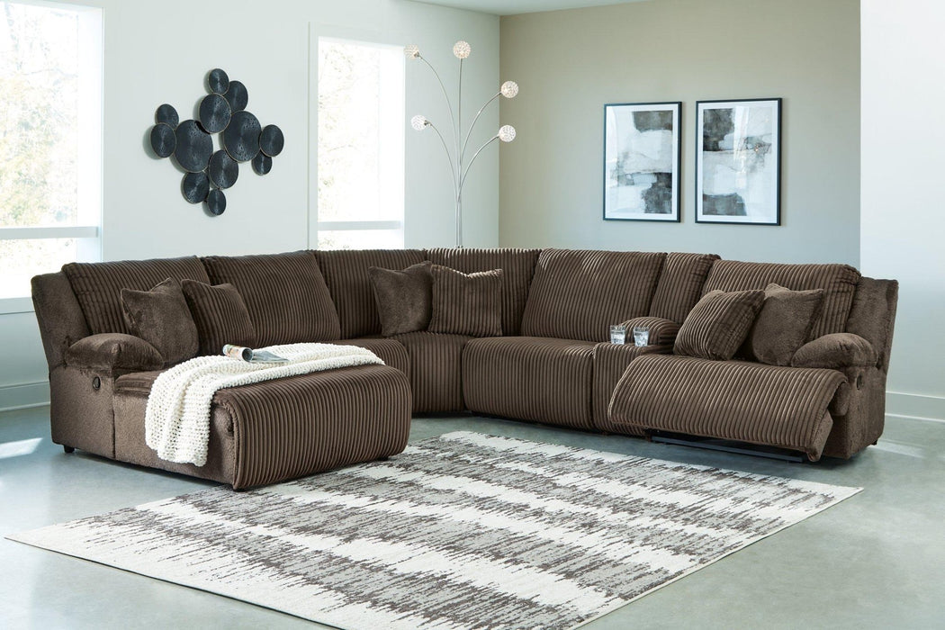 Top Tier Reclining Sectional with Chaise - Zara Furniture (Kissimmee,FL)