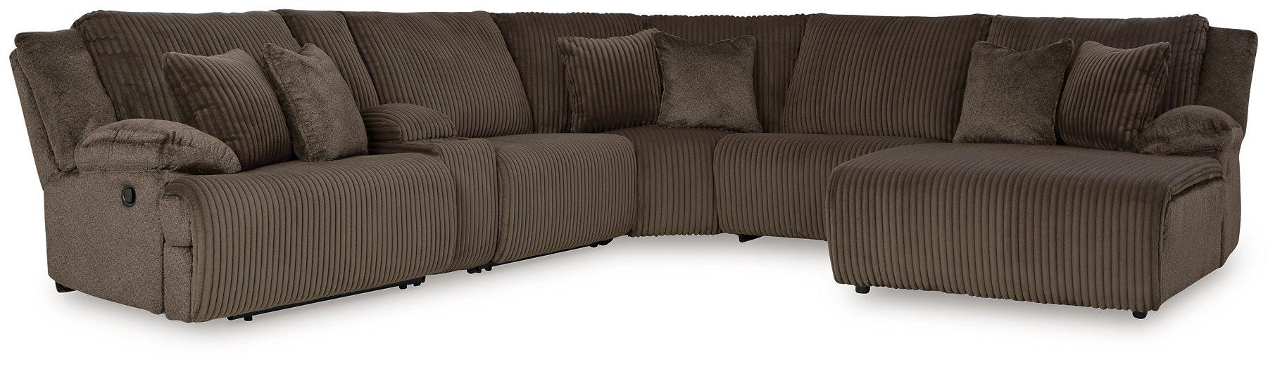 Top Tier Reclining Sectional with Chaise - Zara Furniture (Kissimmee,FL)