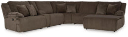 Top Tier Reclining Sectional with Chaise - Zara Furniture (Kissimmee,FL)