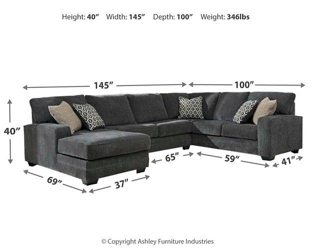 Tracling 3 - Piece Sectional with Chaise - Zara Furniture (Kissimmee,FL)