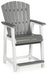Transville Outdoor Counter Height Bar Stool (Set of 2) - Zara Furniture (Kissimmee,FL)
