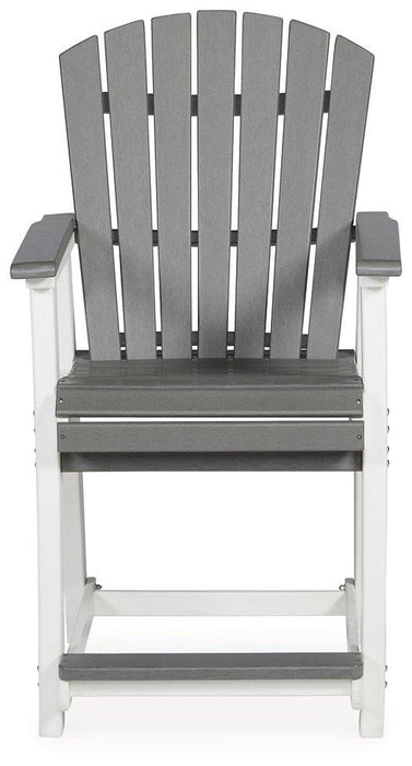 Transville Outdoor Counter Height Bar Stool (Set of 2) - Zara Furniture (Kissimmee,FL)