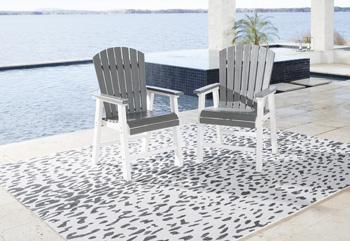 Transville Outdoor Dining Arm Chair (Set of 2) - Zara Furniture (Kissimmee,FL)