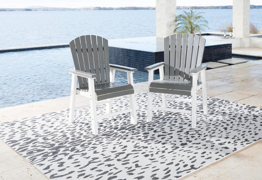 Transville Outdoor Dining Arm Chair (Set of 2) - Zara Furniture (Kissimmee,FL)