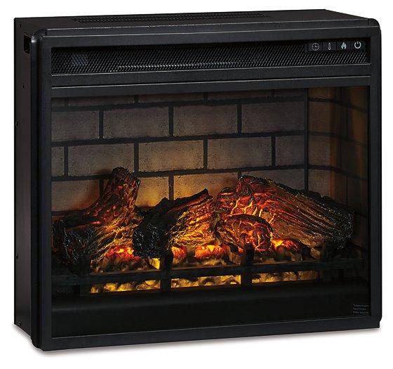 Trinell 3 - Piece Entertainment Center with Electric Fireplace - Zara Furniture (Kissimmee,FL)