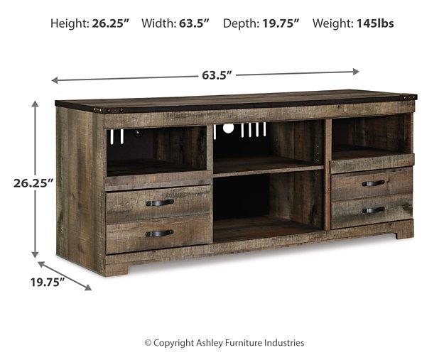 Trinell 4 - Piece Entertainment Center with Electric Fireplace - Zara Furniture (Kissimmee,FL)