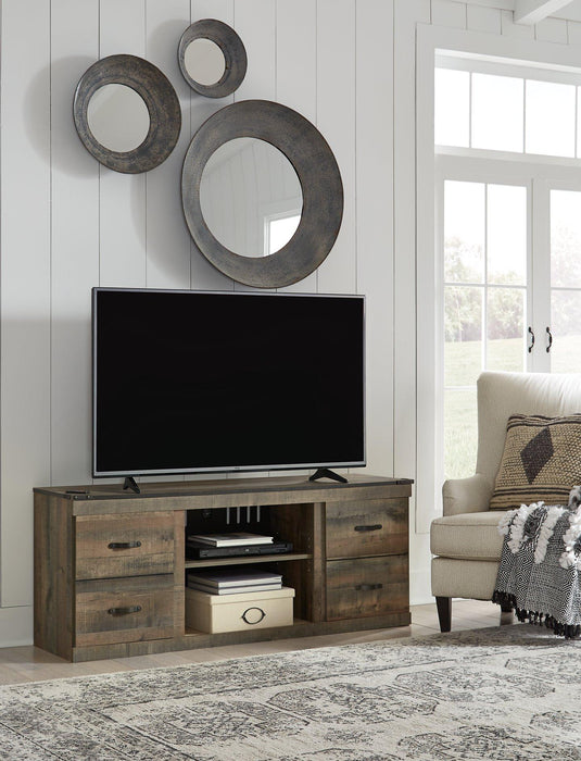 Trinell 4 - Piece Entertainment Center with Electric Fireplace - Zara Furniture (Kissimmee,FL)