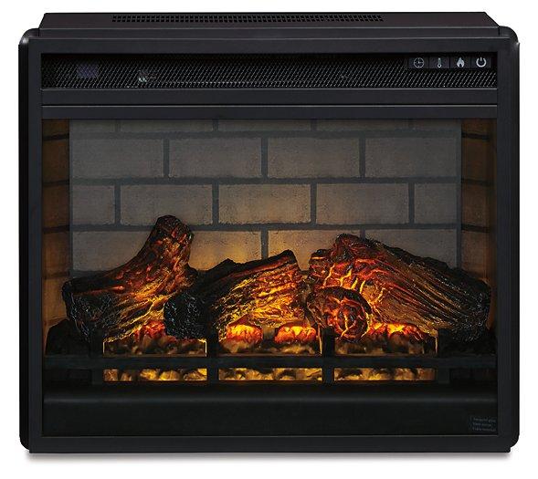 Trinell 4 - Piece Entertainment Center with Electric Fireplace - Zara Furniture (Kissimmee,FL)