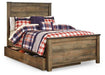 Trinell Bed with 1 Large Storage Drawer - Zara Furniture (Kissimmee,FL)