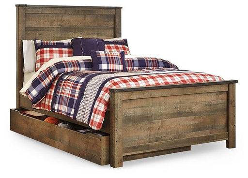 Trinell Bed with 1 Large Storage Drawer - Zara Furniture (Kissimmee,FL)