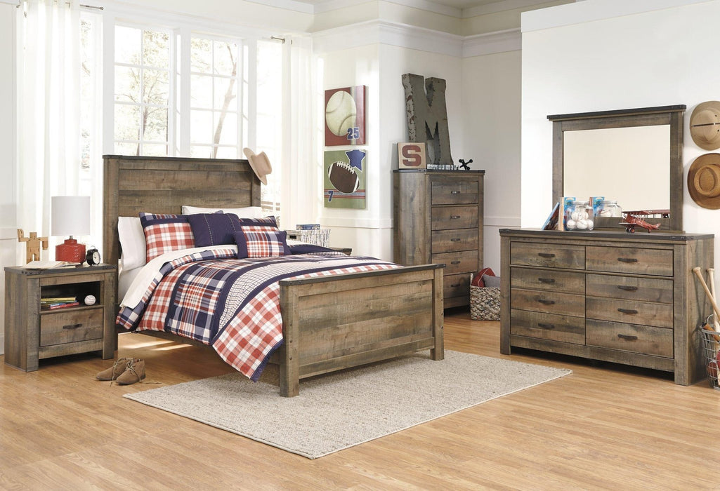Trinell Bed with 1 Large Storage Drawer - Zara Furniture (Kissimmee,FL)