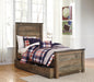 Trinell Bed with 1 Large Storage Drawer - Zara Furniture (Kissimmee,FL)