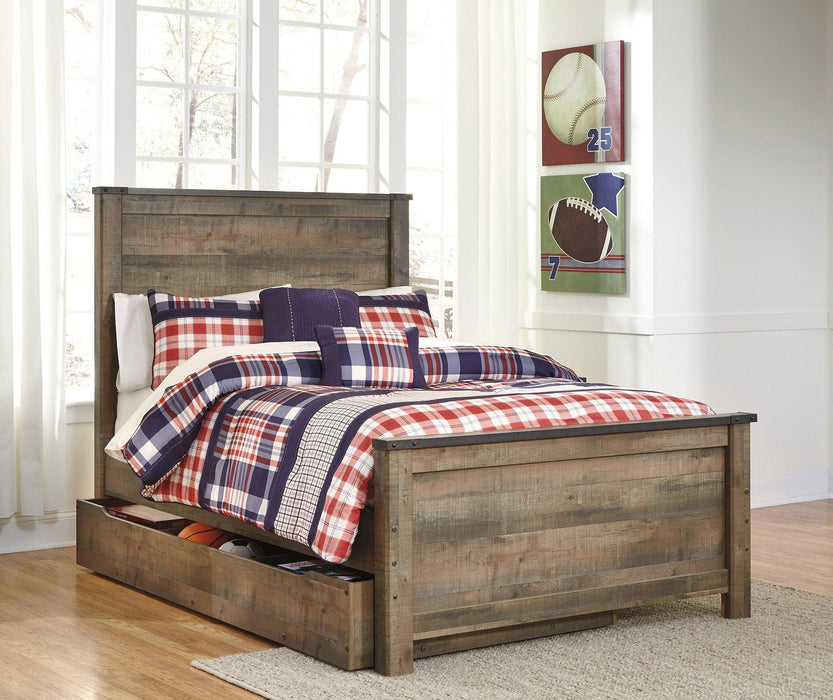 Trinell Bed with 1 Large Storage Drawer - Zara Furniture (Kissimmee,FL)