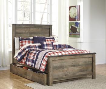 Trinell Bed with 1 Large Storage Drawer - Zara Furniture (Kissimmee,FL)