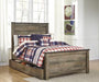 Trinell Bed with 1 Large Storage Drawer - Zara Furniture (Kissimmee,FL)