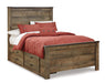 Trinell Bed with 1 Large Storage Drawer - Zara Furniture (Kissimmee,FL)