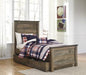 Trinell Bed with 1 Large Storage Drawer - Zara Furniture (Kissimmee,FL)