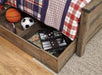 Trinell Youth Bed with 1 Large Storage Drawer - Zara Furniture (Kissimmee,FL)