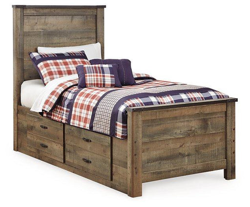 Trinell Youth Bed with 2 Storage Drawers - Zara Furniture (Kissimmee,FL)
