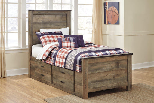 Trinell Youth Bed with 2 Storage Drawers - Zara Furniture (Kissimmee,FL)
