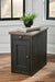 Tyler Creek Chairside End Table with USB Ports & Outlets - Zara Furniture (Kissimmee,FL)
