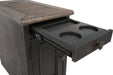 Tyler Creek Chairside End Table with USB Ports & Outlets - Zara Furniture (Kissimmee,FL)