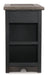 Tyler Creek Chairside End Table with USB Ports & Outlets - Zara Furniture (Kissimmee,FL)