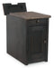 Tyler Creek Chairside End Table with USB Ports & Outlets - Zara Furniture (Kissimmee,FL)
