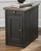 Tyler Creek Chairside End Table with USB Ports & Outlets - Zara Furniture (Kissimmee,FL)
